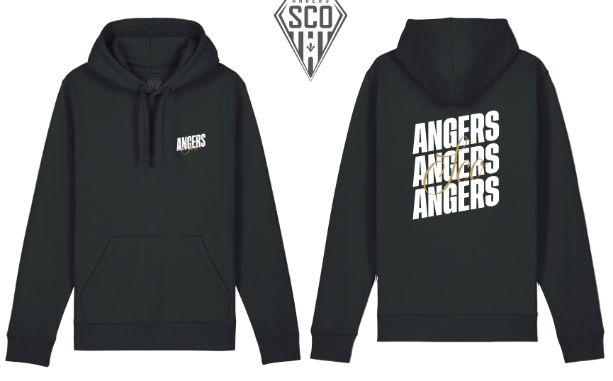 HOODIE NOIR ADULTE ANGERS SCO