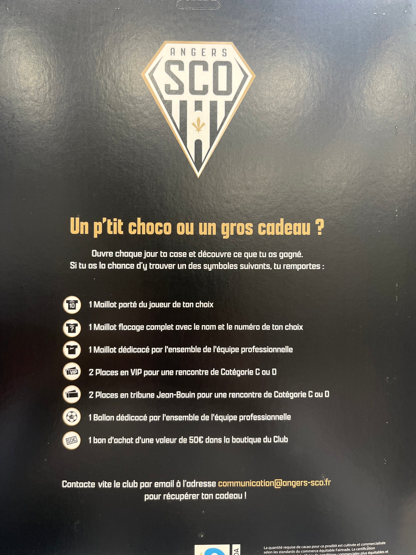 Calendrier de l’avent Angers SCO