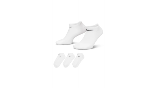 CHAUSSETTES NIKE EVERYDAY LIGHTWEIGHT COURTES BLANCHES